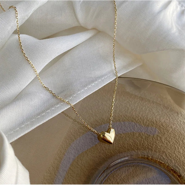 Three Heart Pendant Necklace | Stainless Steel