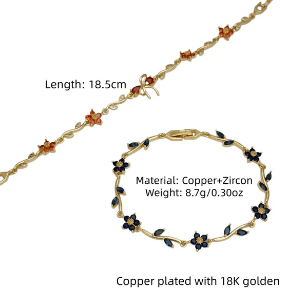 Floral Bracelet | Copper