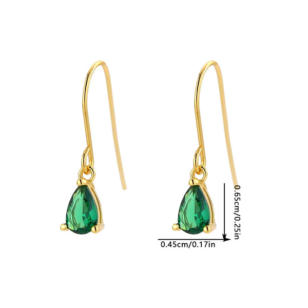 Teardrop Zircon Stud Earrings | 925 Sterling Silver