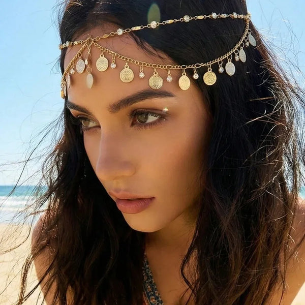 Chain Hair Chain Headband | Copper