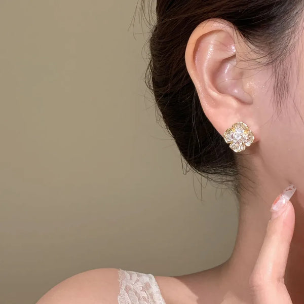 Lucky Floral Stud Earrings | 925 Sterling Silver