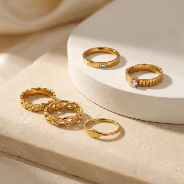 Zircon Ring | Stainless Steel