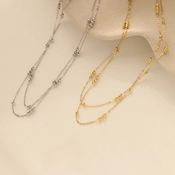 Geometric Pendant Necklace | Stainless Steel