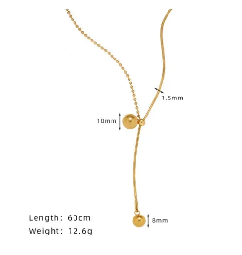 Gold-Plated Pendant Necklace | Stainless Steel