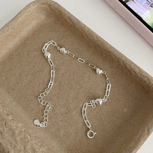 Shaped Heart Bracelet | 925 Sterling Silver