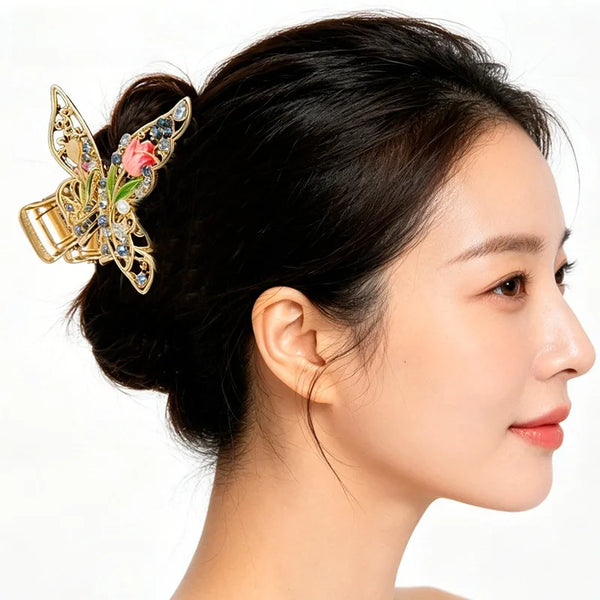 Crystal Hair Claw | Zinc Alloy