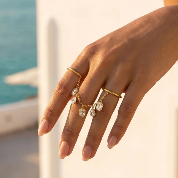 Zircon Ring | Stainless Steel