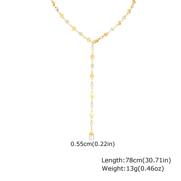 Gold-Plated Heart Necklace | Copper