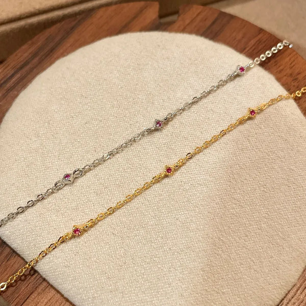 Rhombus Zircon Bracelet | 925 Sterling Silver