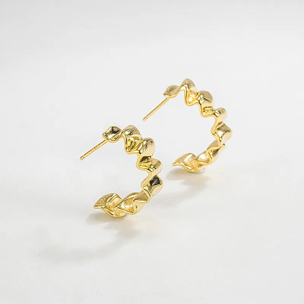Minimalist Geometric Stud Earrings | 925 Sterling Silver