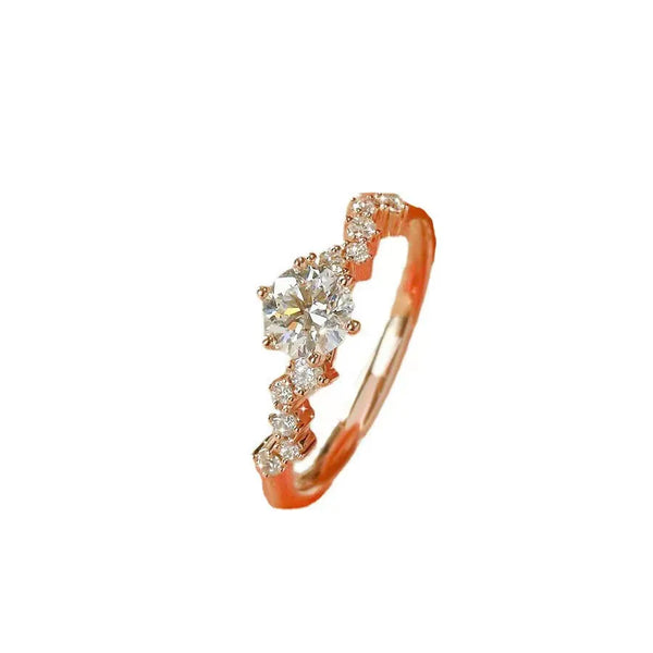 Shiny Zircon Ring | Copper