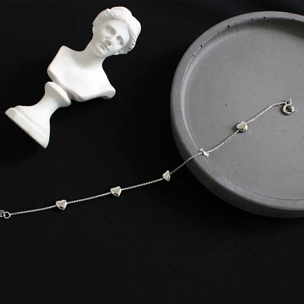 Korean Heart Bracelet | 925 Sterling Silver