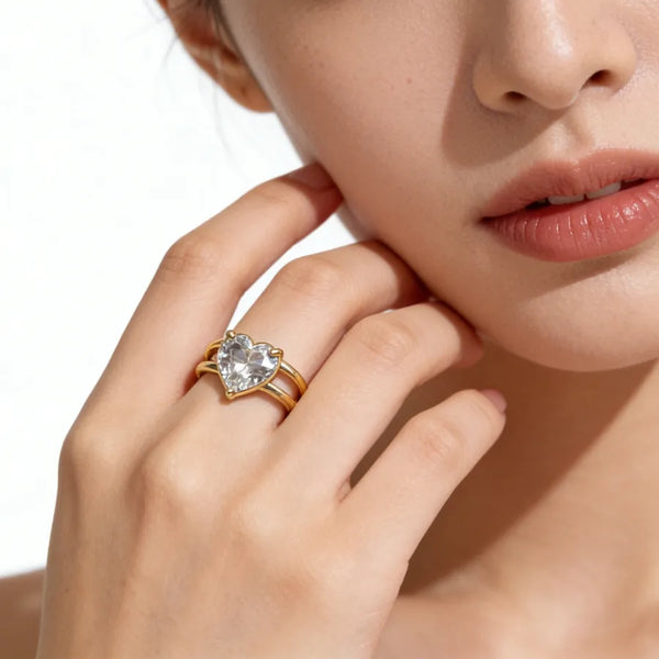 Three Heart Ring | Copper