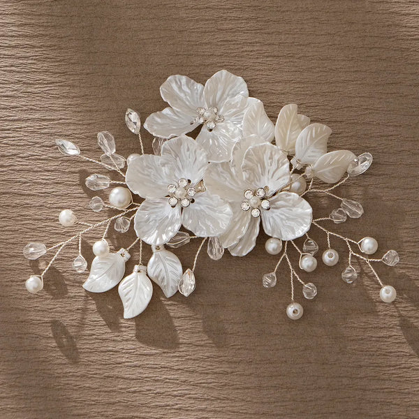 Bridal Floral Hair Clip | Acrylic