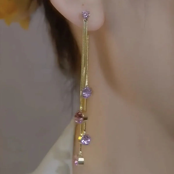 Rhinestone Drop Earrings | Rhinestone