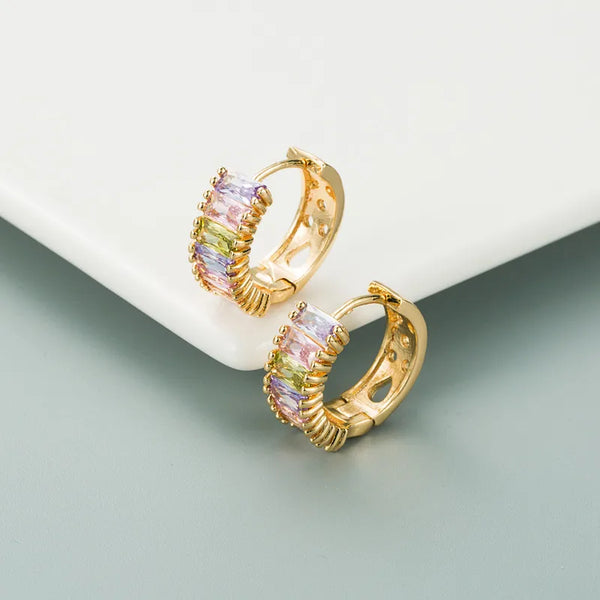 Zircon Earrings | Copper