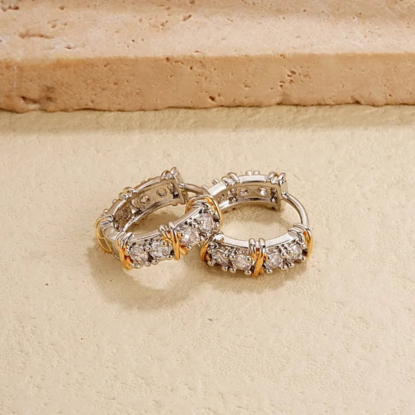 Zircon Earrings | Copper
