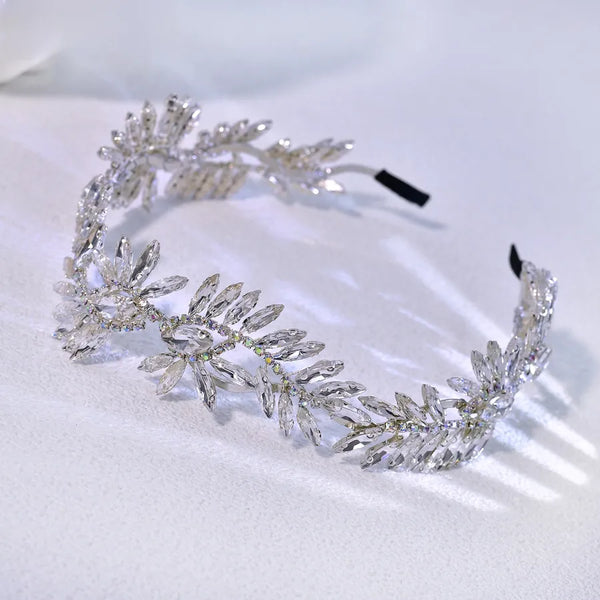 Snowflake Floral Headband | Rhinestone
