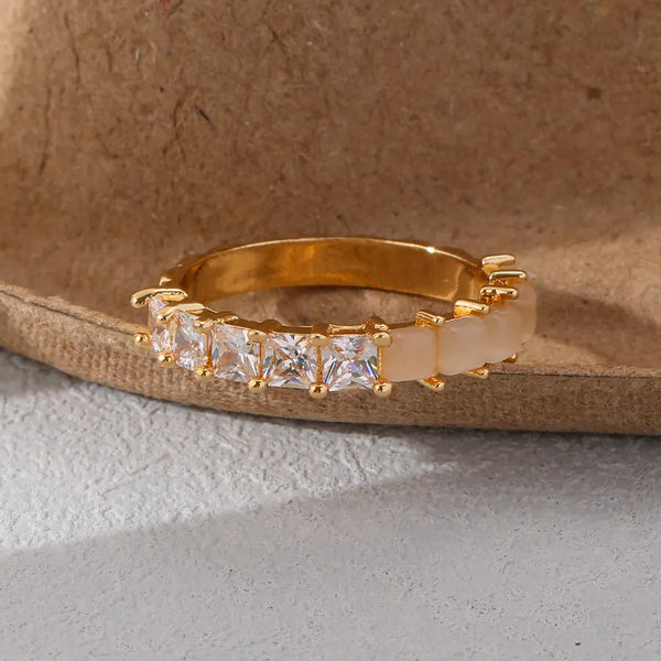 Vintage Zircon Ring | Copper