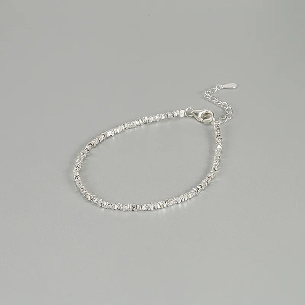 Asymmetric Geometric Bracelet | 925 Sterling Silver