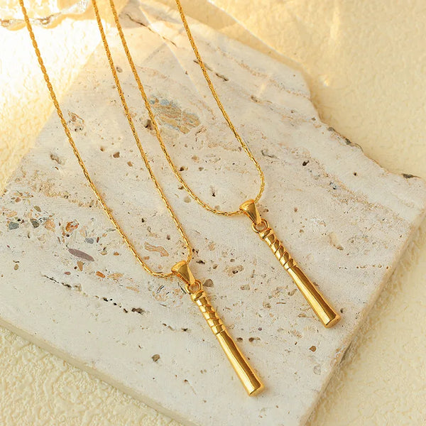 Stainless Gold-Plated Pendant Necklace | Stainless Steel