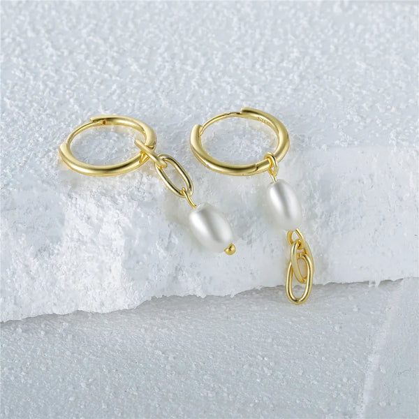 Pearl Drop Earrings | 925 Sterling Silver