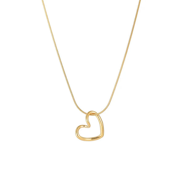 Heart Pendant Necklace | Titanium Steel