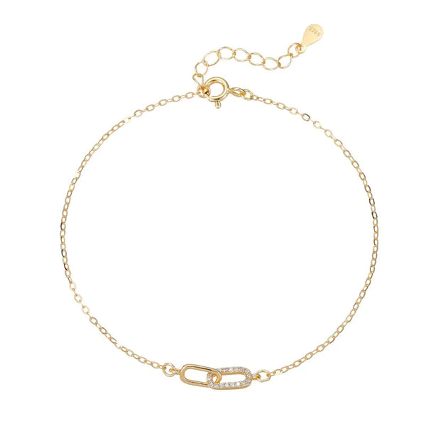 Mobius Zircon Bracelet | 925 Sterling Silver