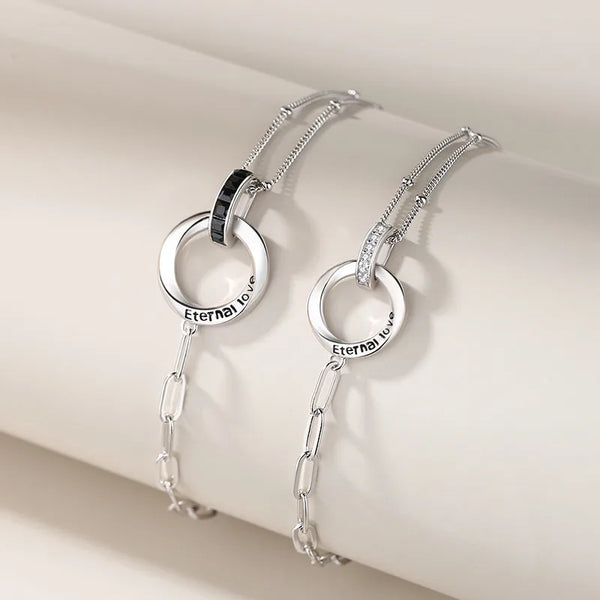 Circle Zircon Bracelet | 925 Sterling Silver