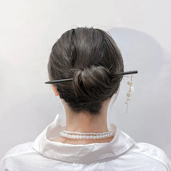 Pearl Floral Hairpin Headband | Pearl