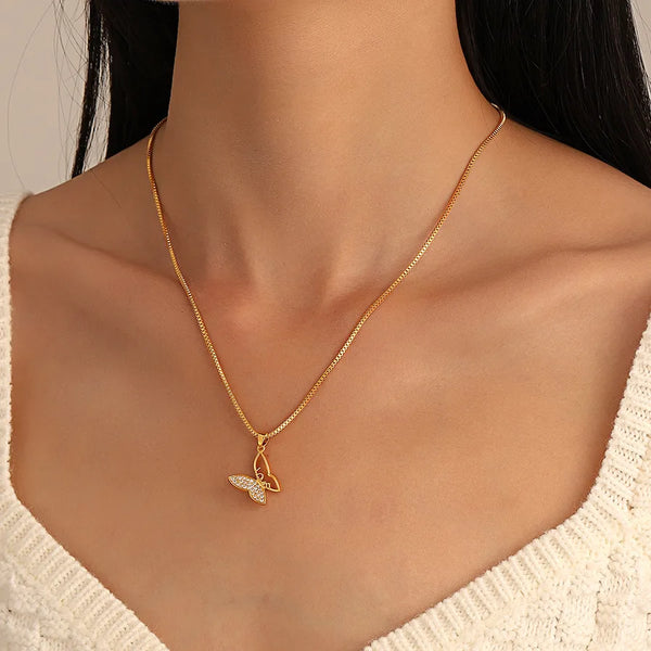 Butterfly Necklace | Copper