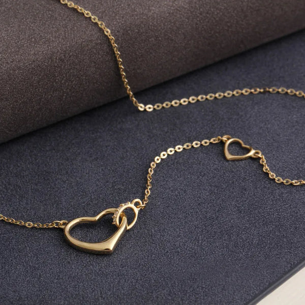 Gold-Plated Heart Pendant Necklace | 925 Sterling Silver