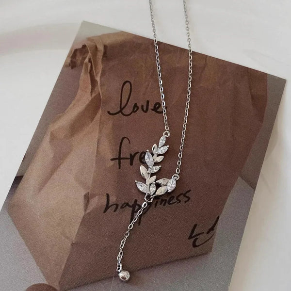 Sterling Leaf Pendant Necklace | 925 Sterling Silver