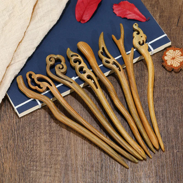 Retro Vintage Hairpin Headband | Wood