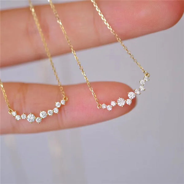Smile Zircon Necklace | 925 Sterling Silver