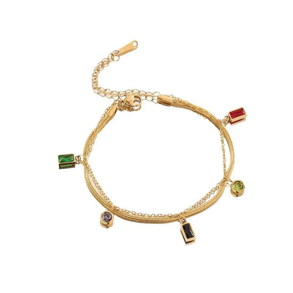 Geometric Snake Bracelet | Stainless Steel