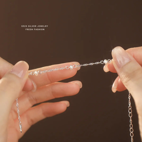 Pearl Bracelet | 925 Sterling Silver
