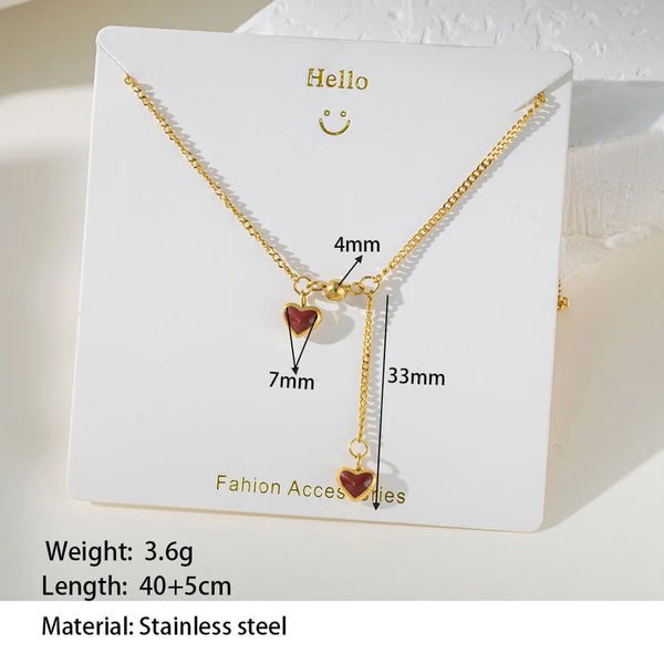 Heart Pendant Necklace | Stainless Steel