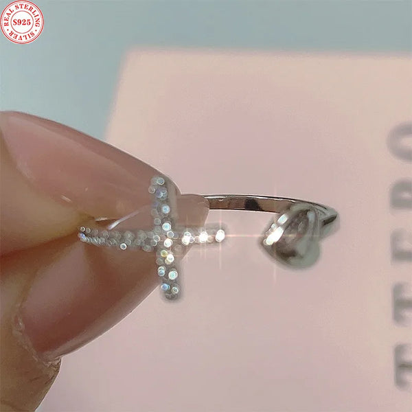 Open Band Heart Ring | Sterling Silver