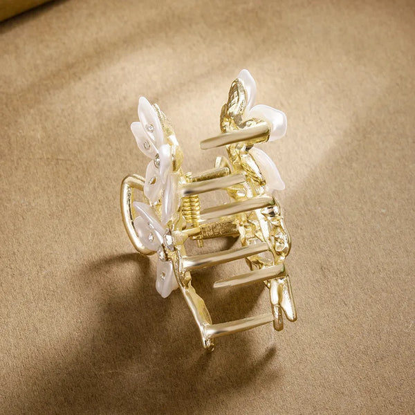 Pearl Butterfly Hair Claw | Zinc Alloy