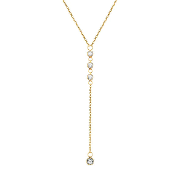 Streetwear Zircon Pendant Necklace | Stainless Steel