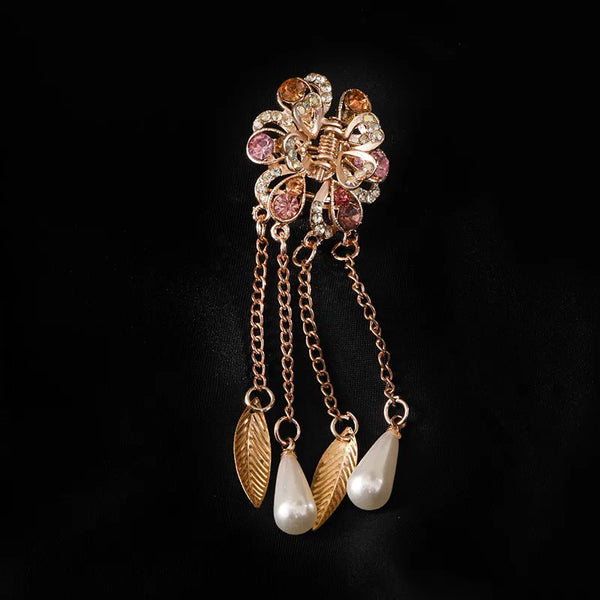 Tassel Floral Hair Claw Hair Clip | Alloy