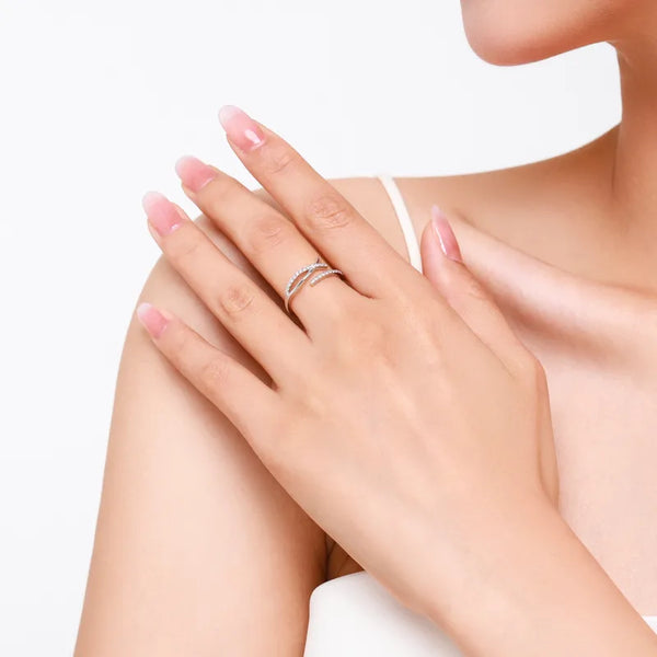 Gold-Plated Zircon Ring | 925 Sterling Silver