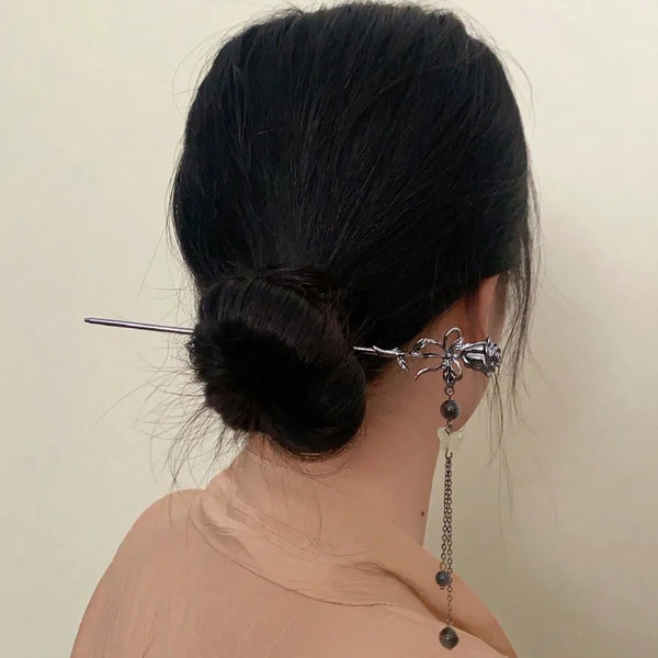 Floral Hairpin Headband | Zinc Alloy