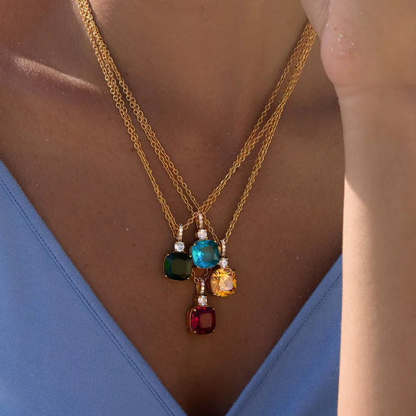 Zircon Necklace | Stainless Steel