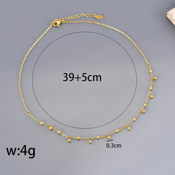 Gold-Plated Pendant Necklace | Stainless Steel