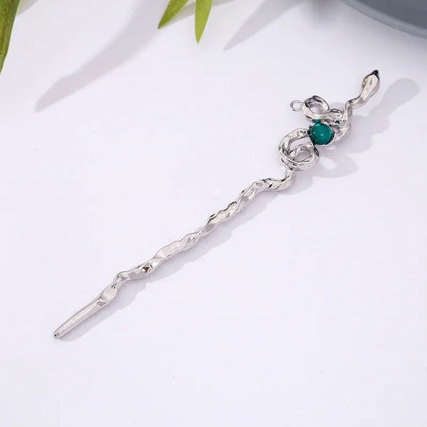 Chinoiserie Snake Hairpin Headband | Alloy
