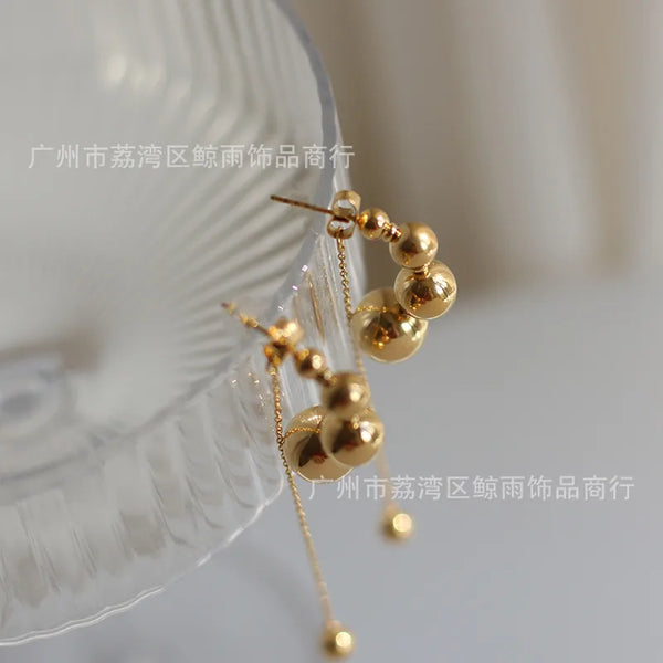 Titanium Gold-Plated Earrings | Stainless Steel