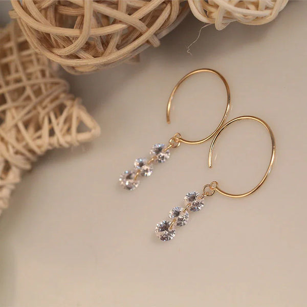 Zircon Drop Earrings | 925 Sterling Silver
