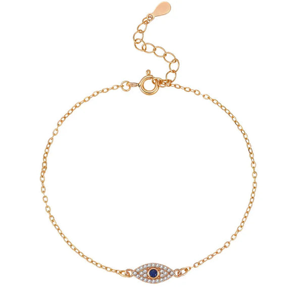 Eye Floral Bracelet | 925 Sterling Silver